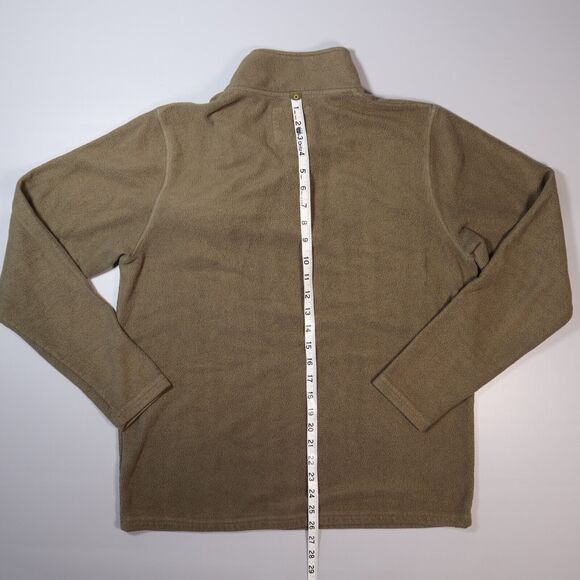 Free Fly Mens Medium M Fleece Snap Pullover Bamboo Performance Olive Soft - Picture 6 of 7